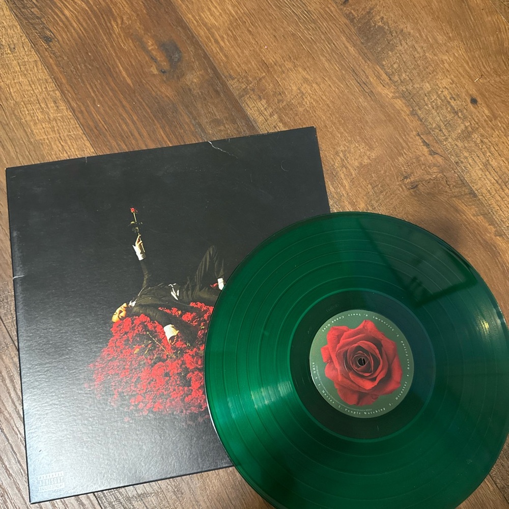 Conan Gray Superache Vinyl Record with Rose Cover